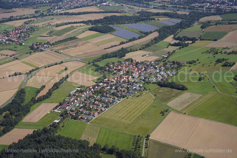 Luftaufnahme Glasofen in Marktheidenfeld | Unterfranken, Bayern