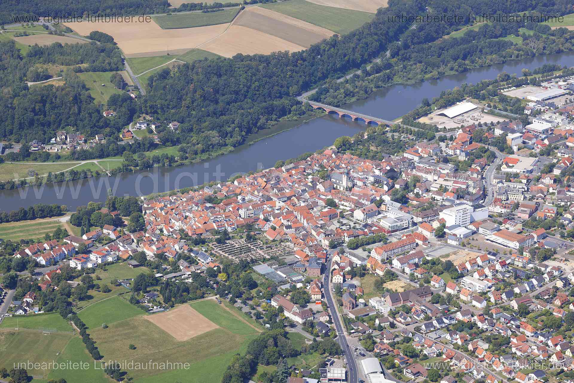 Luftaufnahme Marktheidenfeld in Marktheidenfeld | Unterfranken, Bayern