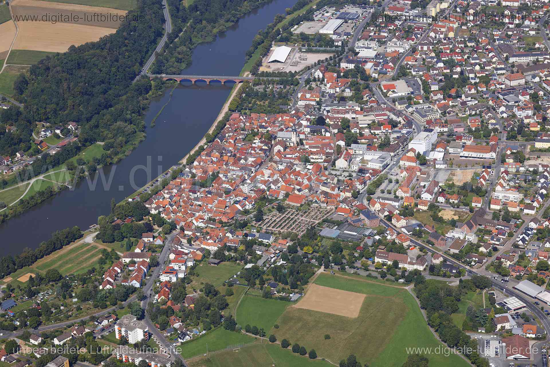 Luftaufnahme Marktheidenfeld in Marktheidenfeld | Unterfranken, Bayern