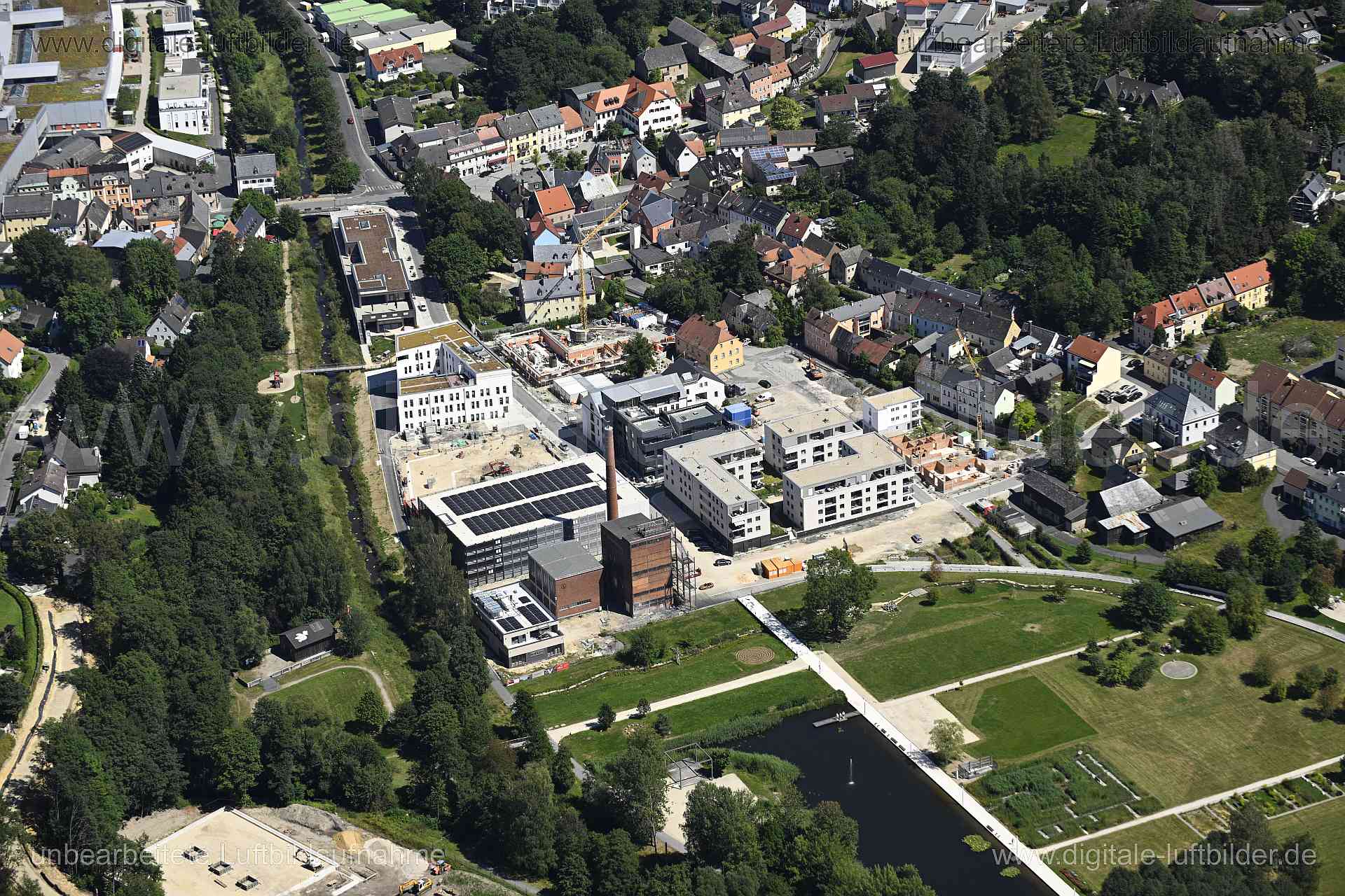 Luftaufnahme Marktredwitz - Fabrikstraße in Marktredwitz | Oberfranken, Bayern