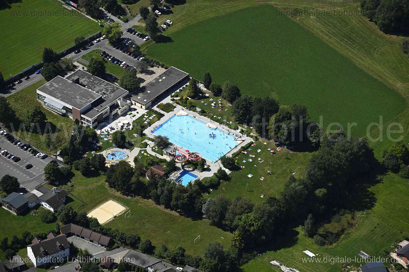 Luftaufnahme Freibad Münchberg in Münchberg | Oberfranken, Bayern