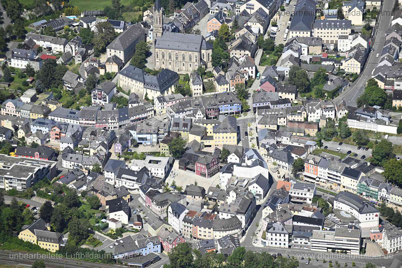 Luftaufnahme Münchberg - Altstadt in Münchberg | Oberfranken, Bayern