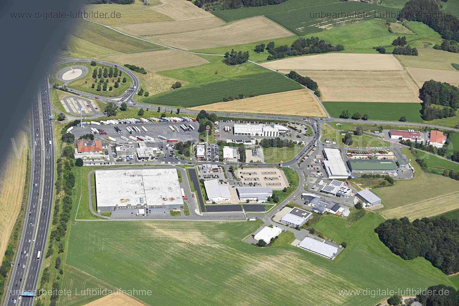 Luftaufnahme Münchberg - Gewerbegebiet in Münchberg | Oberfranken, Bayern