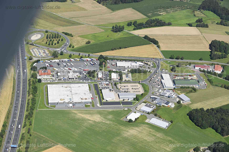Luftaufnahme Münchberg - Gewerbegebiet in Münchberg | Oberfranken, Bayern