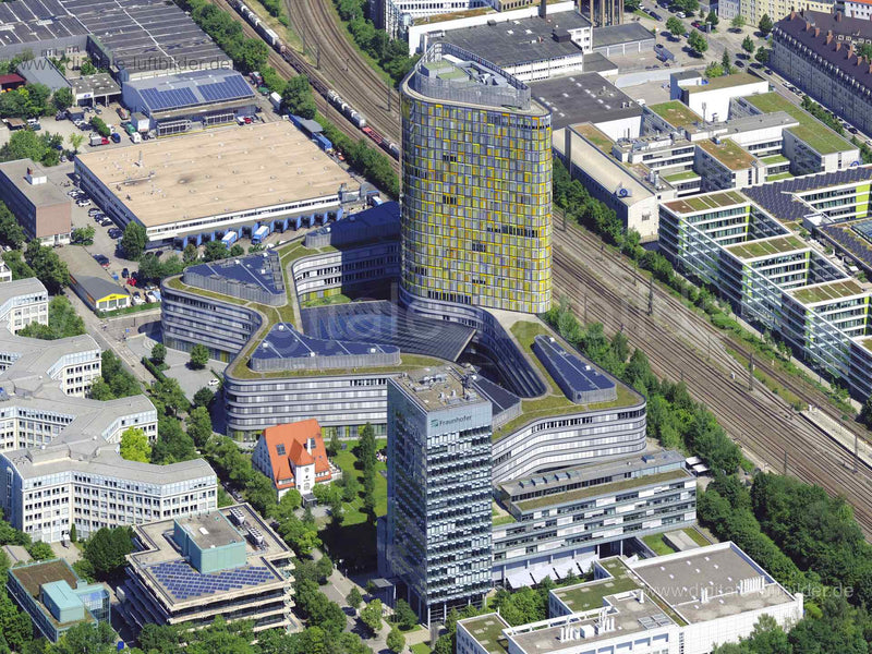 Luftaufnahme ADAC München in München | Oberbayern, Bayern