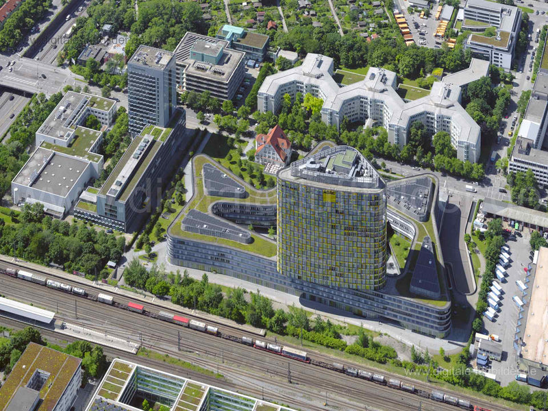 Luftaufnahme ADAC München in München | Oberbayern, Bayern