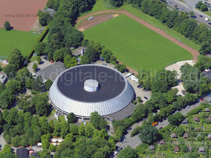 Luftaufnahme Audi Dome München in München | Oberbayern, Bayern