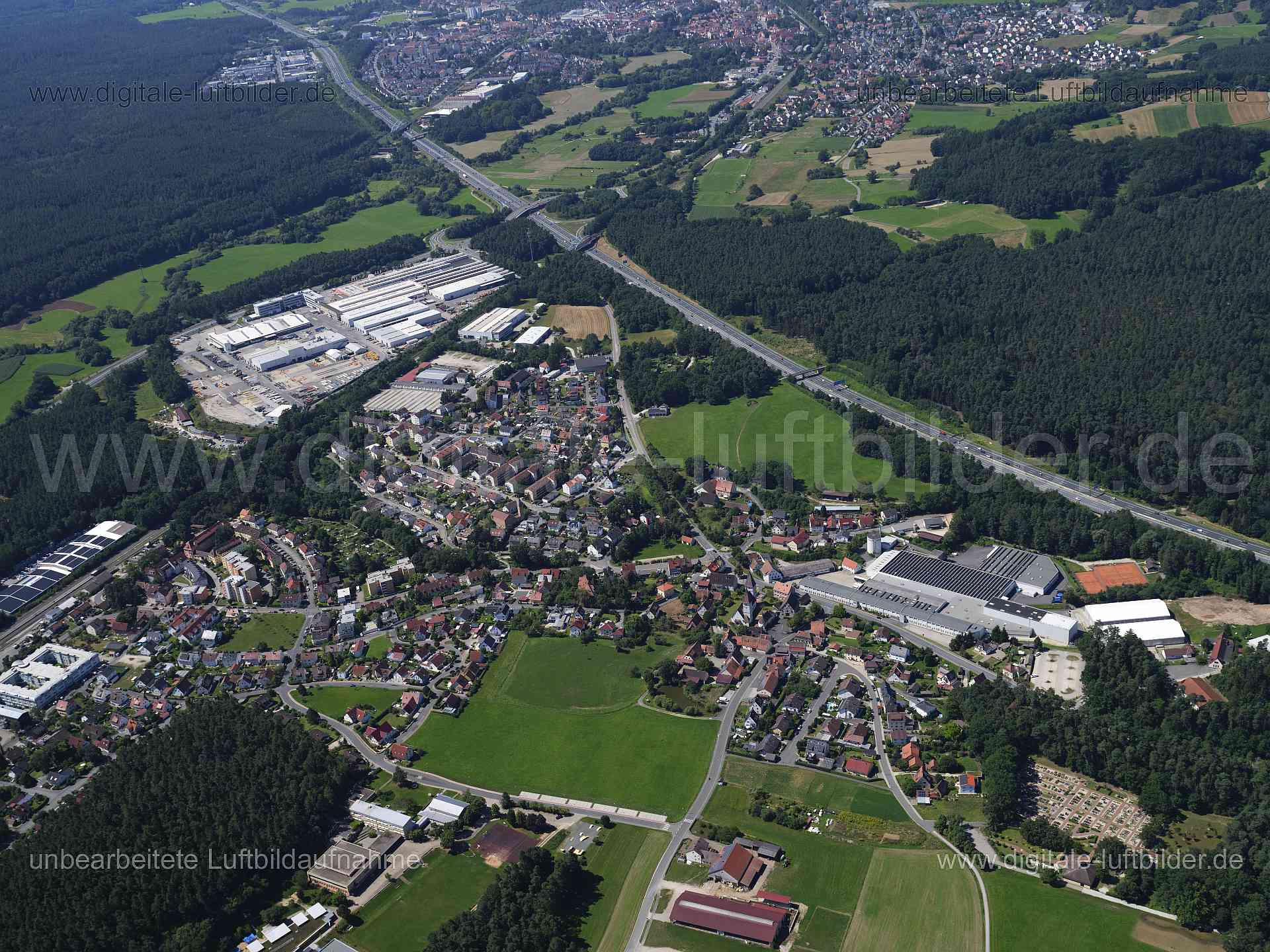 Luftaufnahme Neunkirchen am Sand in Neunkirchen am Sand | Mittelfranken, Bayern