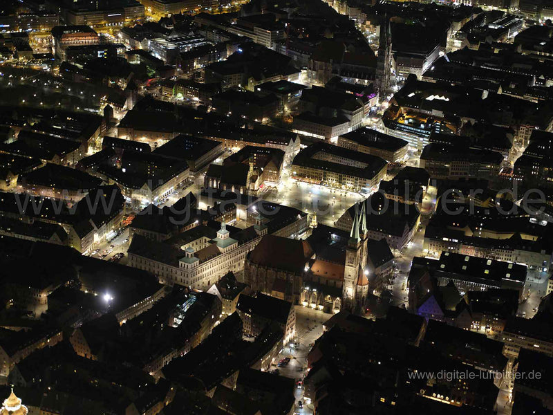 Luftaufnahme Altstadt in Nürnberg | Mittelfranken, Bayern