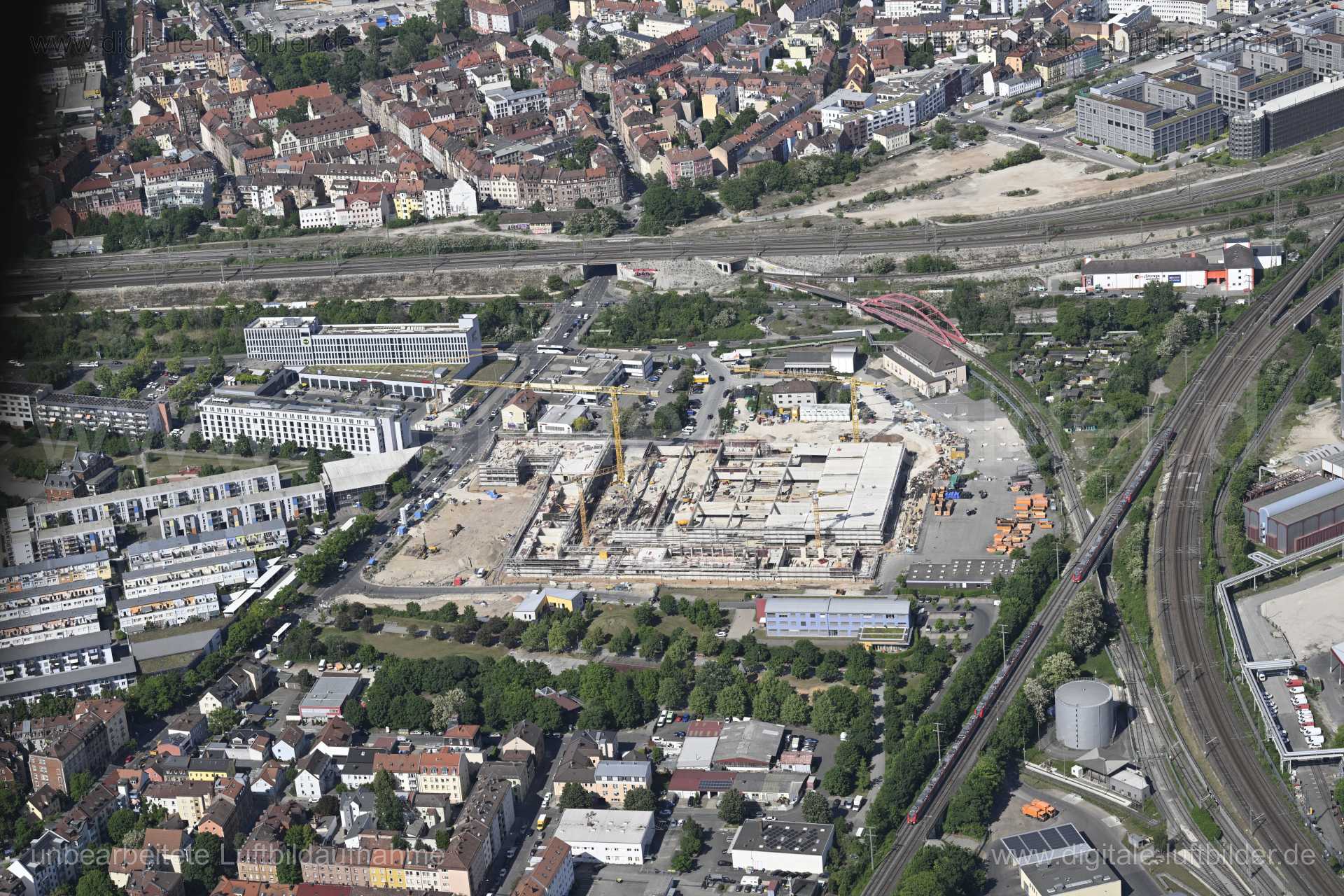 Luftaufnahme Am Pferdemarkt in Nürnberg | Mittelfranken, Bayern