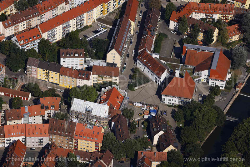 Luftaufnahme Andreij-Sacharow-Platz in Nürnberg | Mittelfranken, Bayern