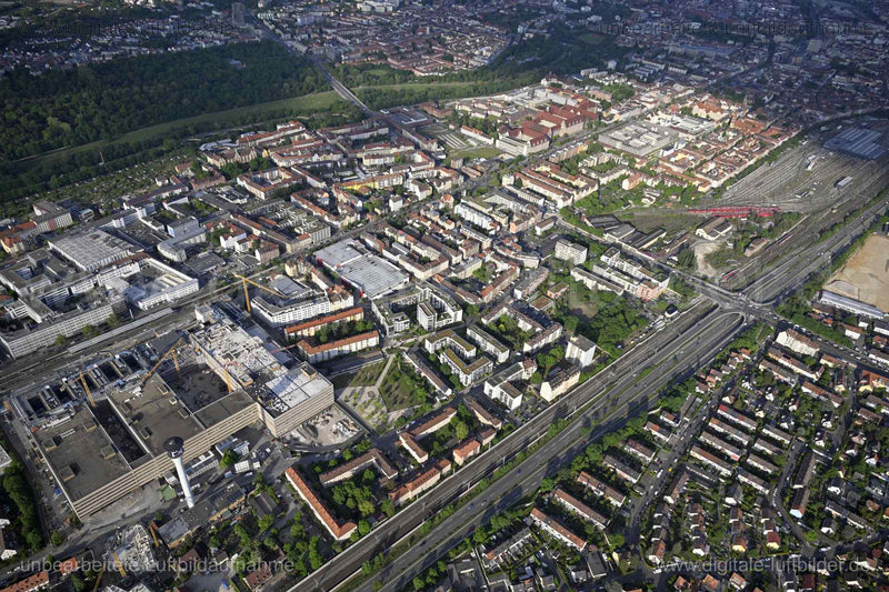 Luftaufnahme Augsburger Straße in Nürnberg | Mittelfranken, Bayern