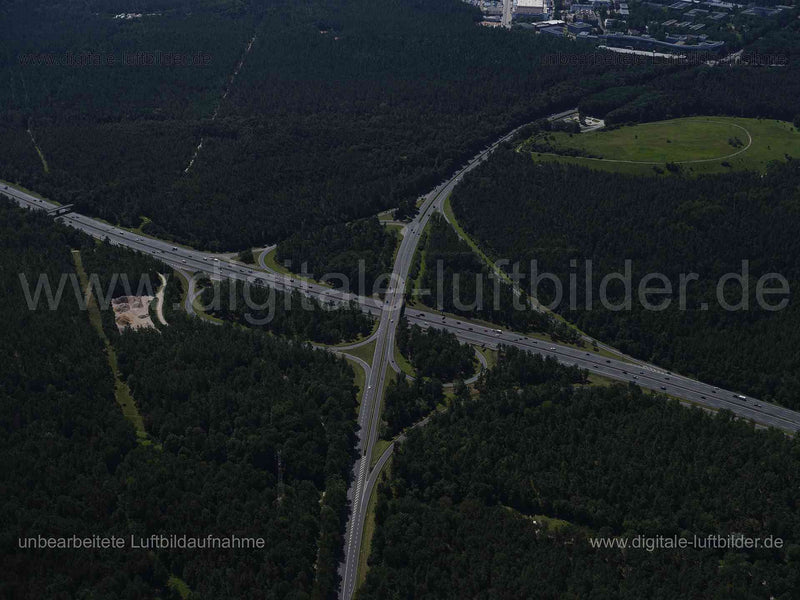 Luftaufnahme Autobahn A3 Nürnberg-Nord in Nürnberg | Mittelfranken, Bayern