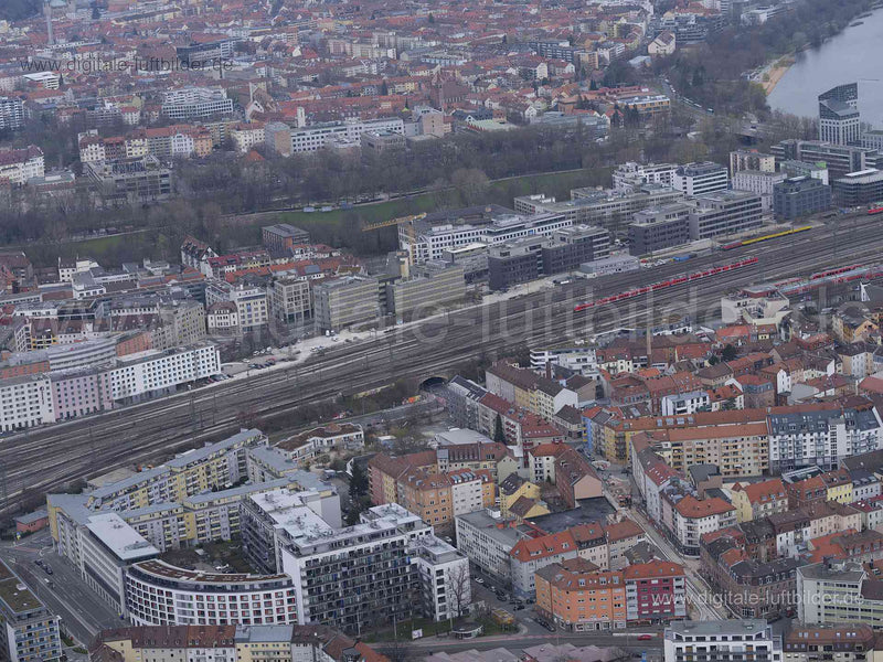 Luftaufnahme Bahnhofstraße in Nürnberg | Mittelfranken, Bayern