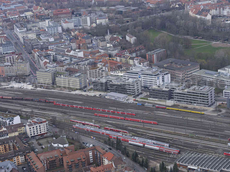 Luftaufnahme Bahnhofstraße in Nürnberg | Mittelfranken, Bayern