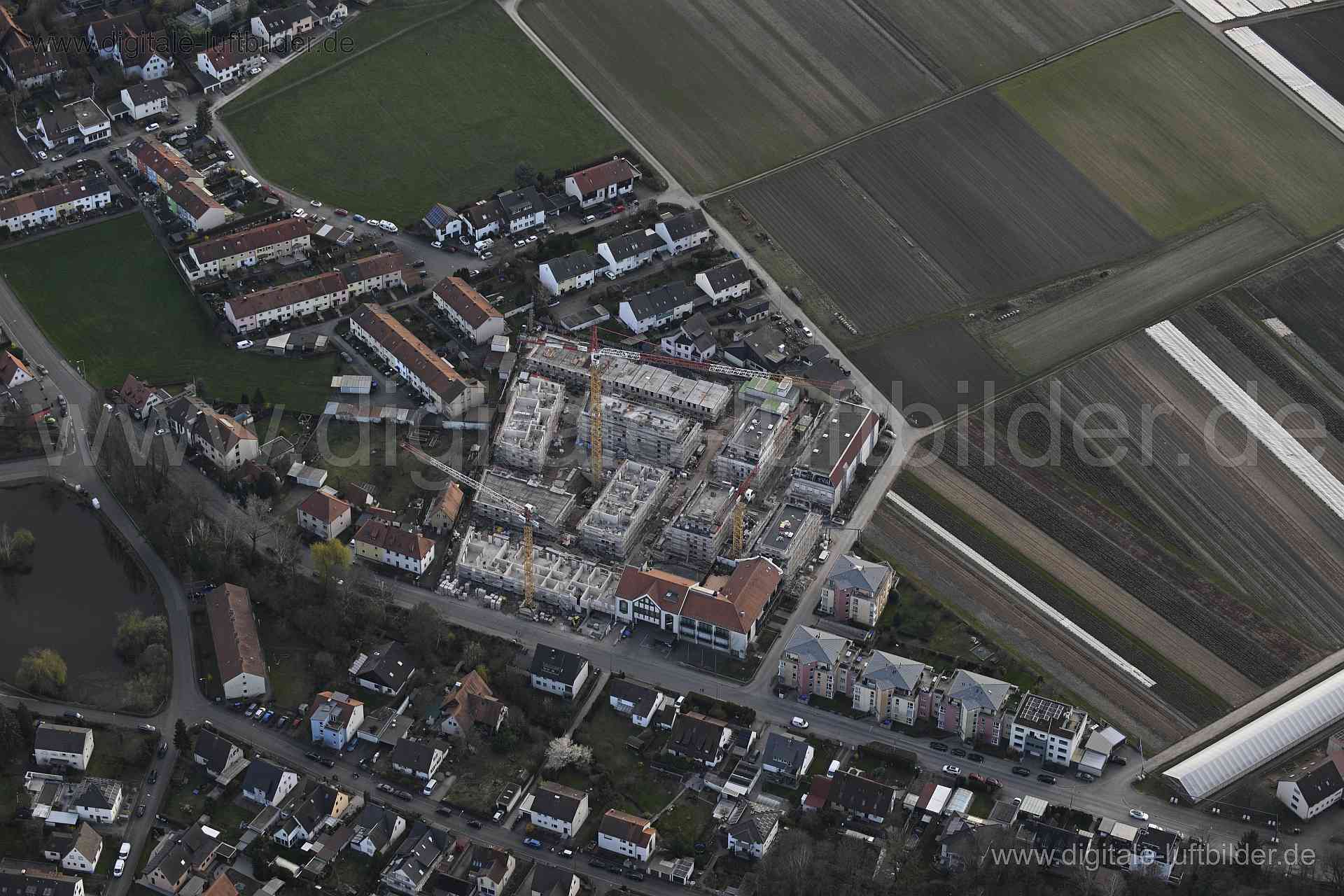 Luftaufnahme Baustelle Fuchsgärten in Nürnberg | Mittelfranken, Bayern