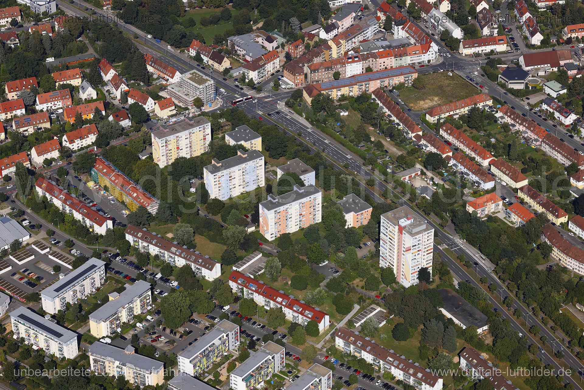 Luftaufnahme Ben-Gurion-Ring in Nürnberg | Mittelfranken, Bayern