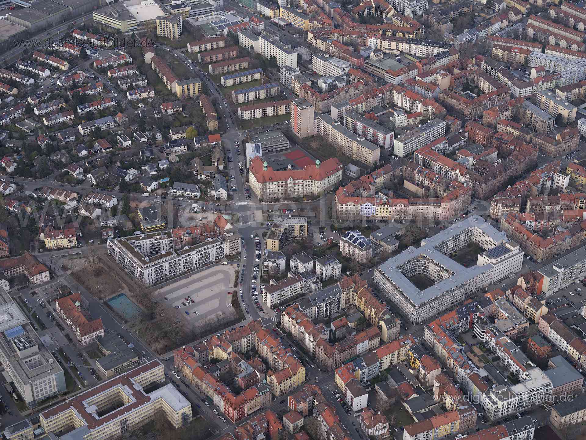 Luftaufnahme Bielingplatz in Nürnberg | Mittelfranken, Bayern