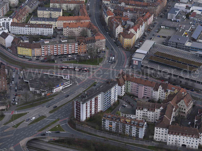 Luftaufnahme Dianaplatz in Nürnberg | Mittelfranken, Bayern