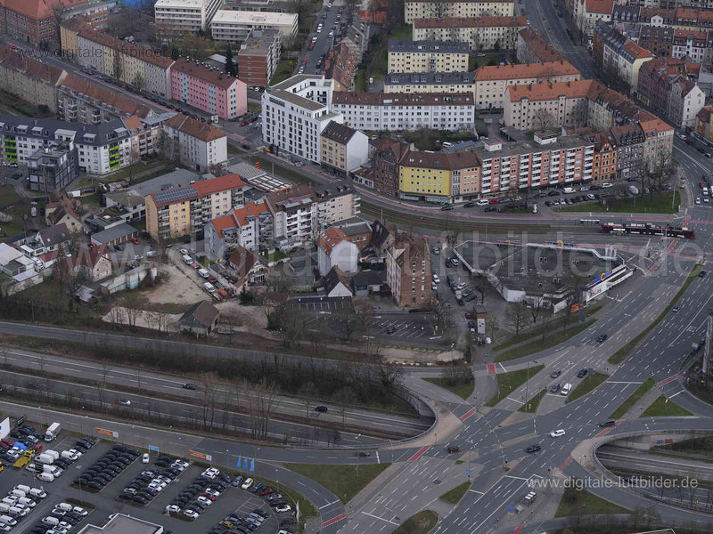 Luftaufnahme Dianaplatz in Nürnberg | Mittelfranken, Bayern