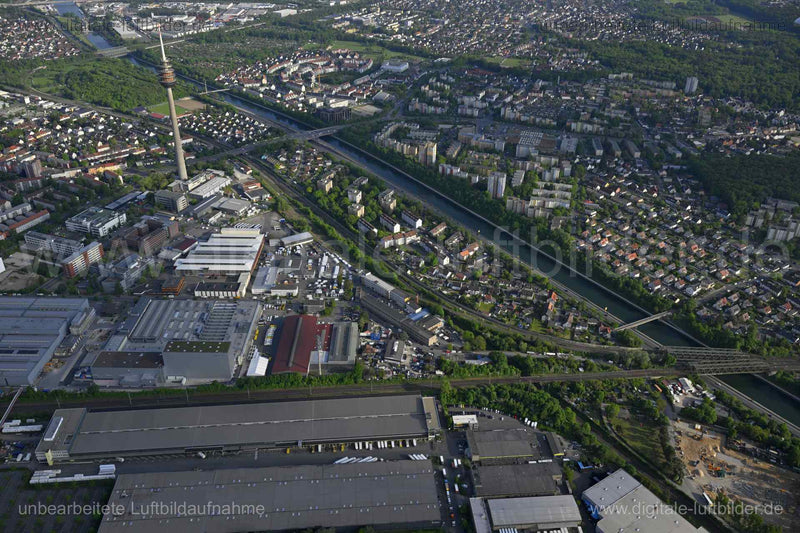 Luftaufnahme Dieselstraße in Nürnberg | Mittelfranken, Bayern