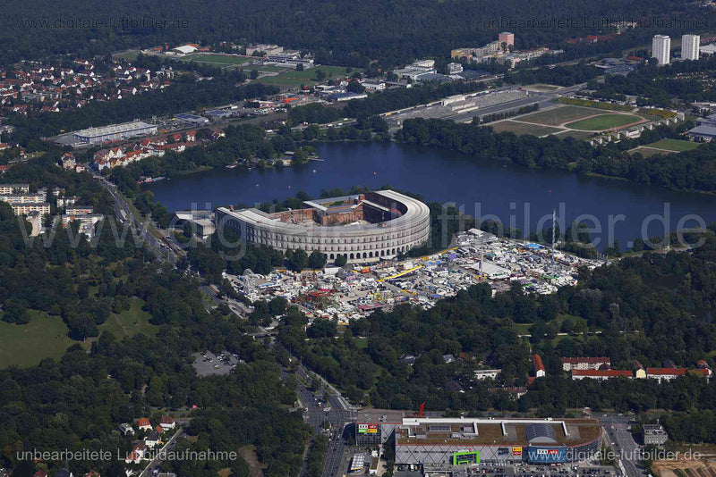 Luftaufnahme Dutzendzeich und Kongresshalle in Nürnberg | Mittelfranken, Bayern