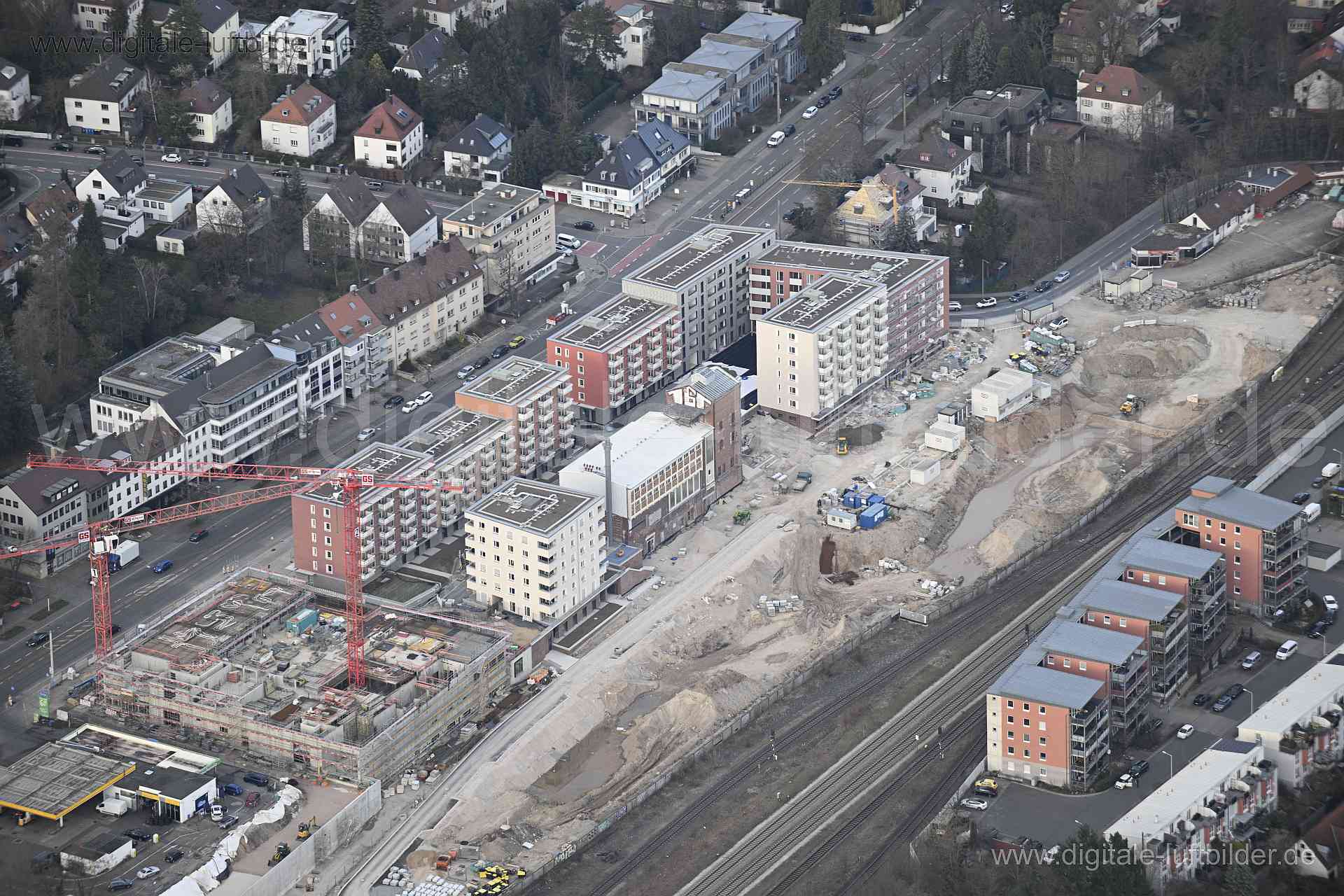 Luftaufnahme ehem. Branntweinareal in Nürnberg | Mittelfranken, Bayern