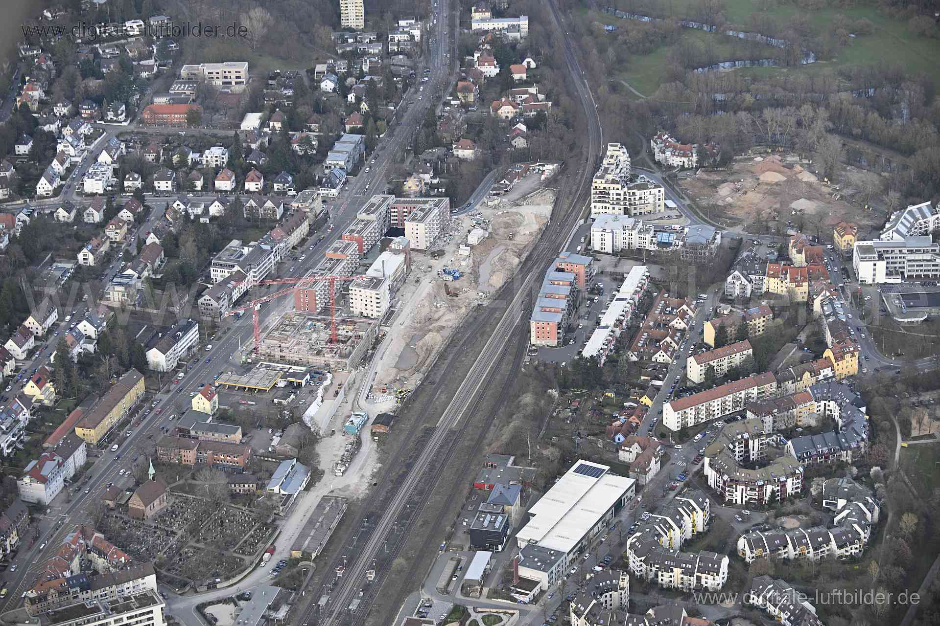 Luftaufnahme ehem. Branntweinareal in Nürnberg | Mittelfranken, Bayern