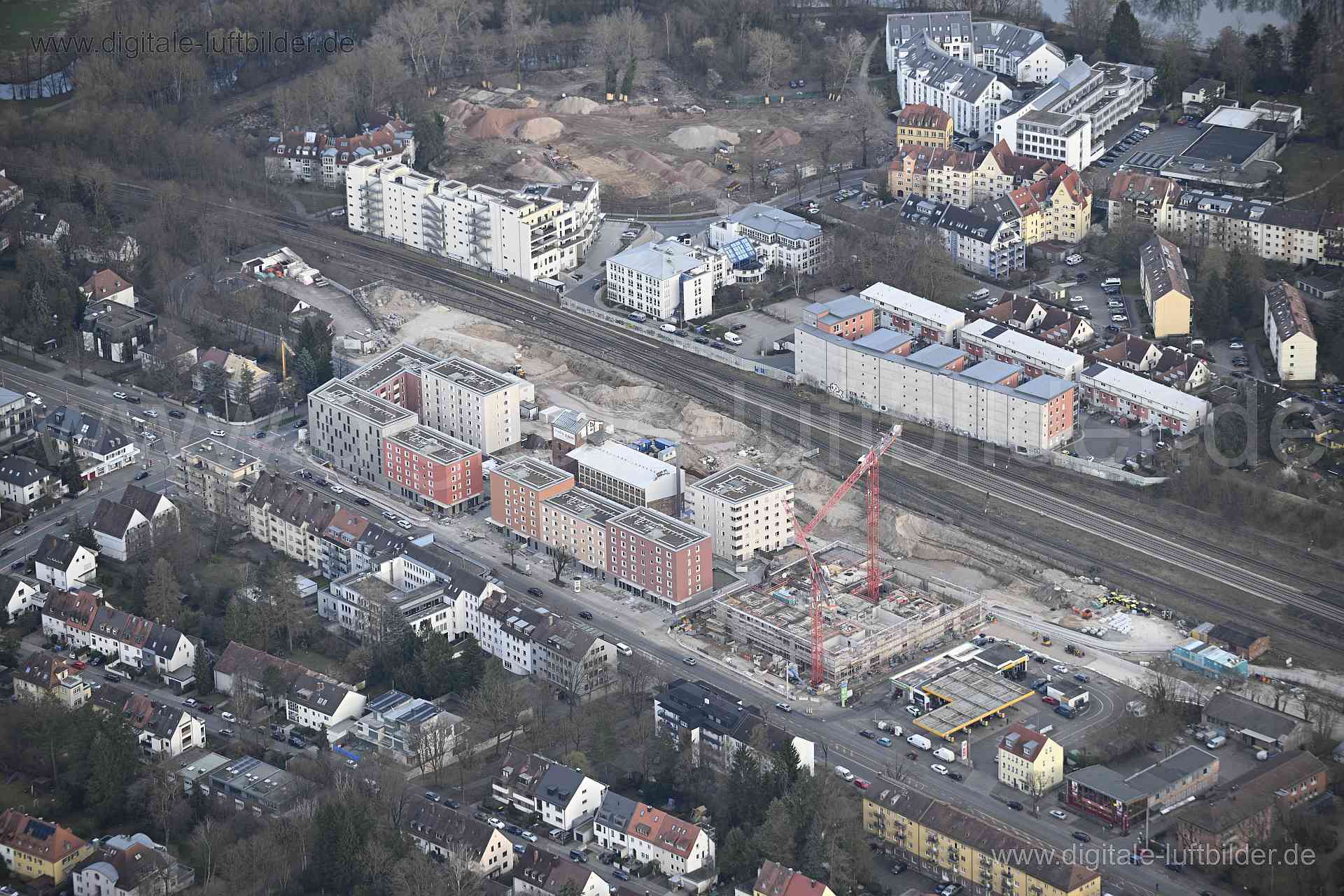 Luftaufnahme ehem. Branntweinareal in Nürnberg | Mittelfranken, Bayern
