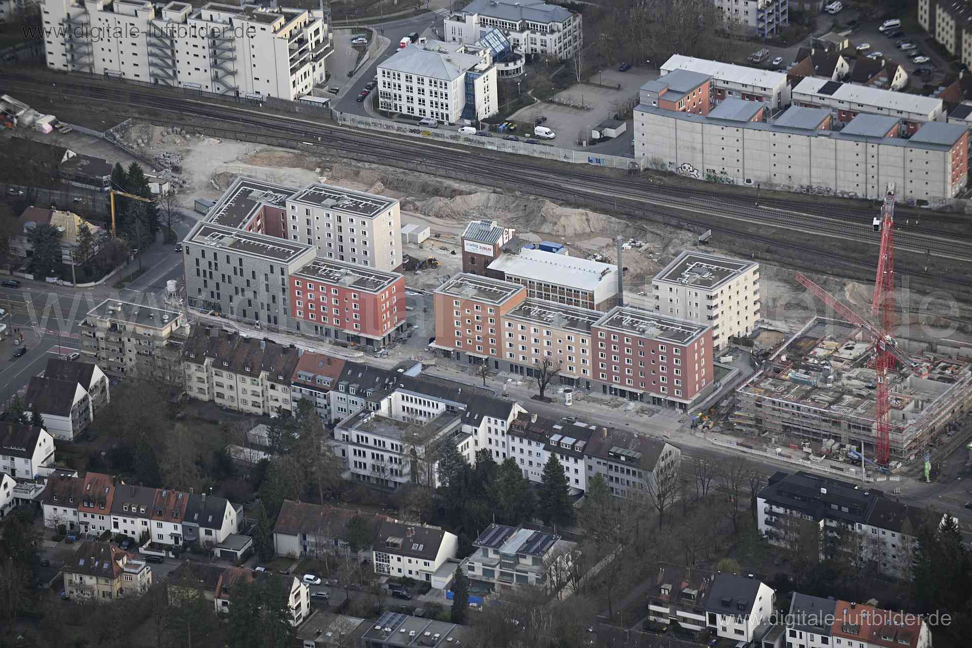 Luftaufnahme ehem. Branntweinareal in Nürnberg | Mittelfranken, Bayern