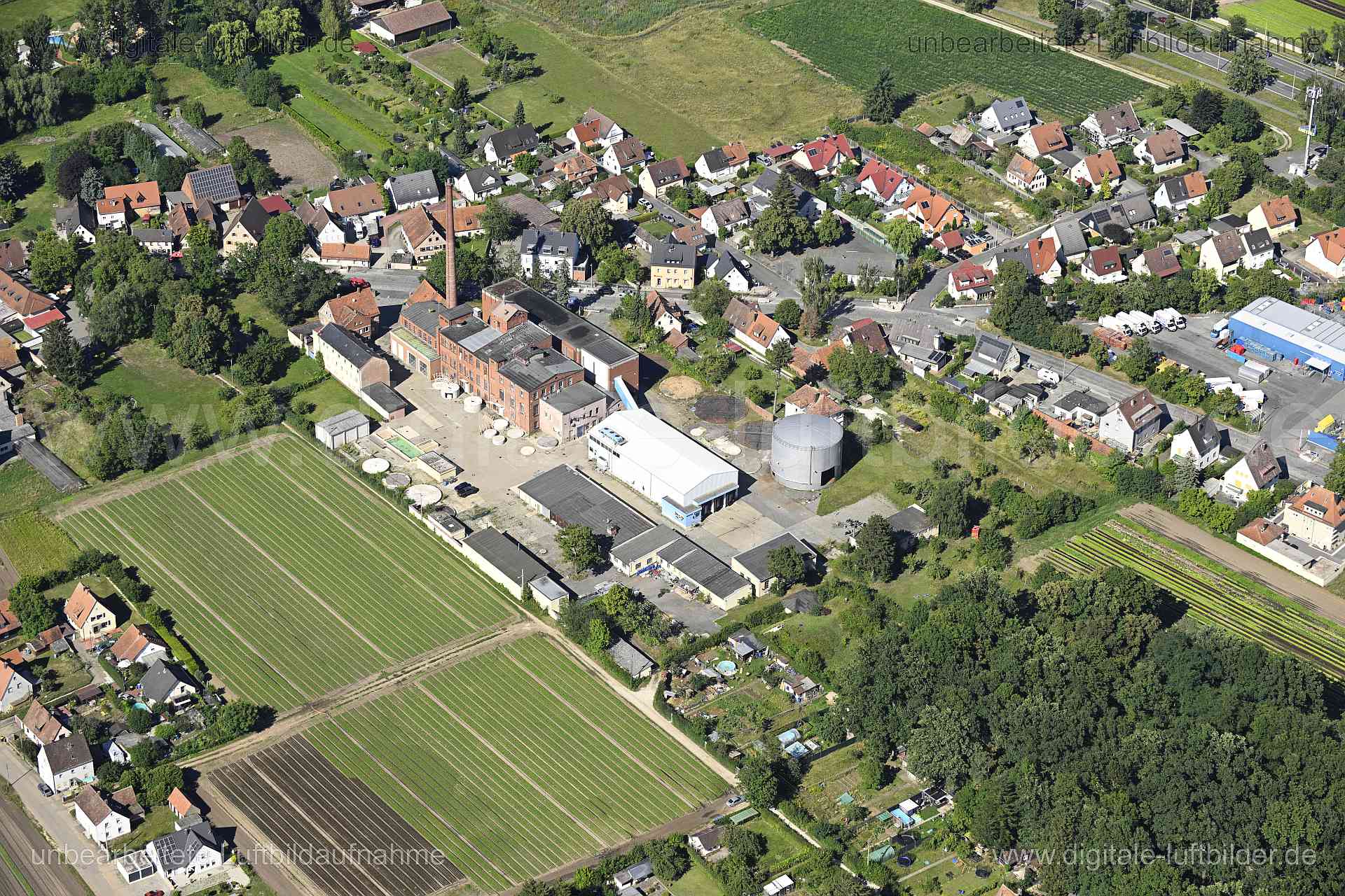 Luftaufnahme ehem. Deutsche Hefewerke (DHW) in Nürnberg | Mittelfranken, Bayern