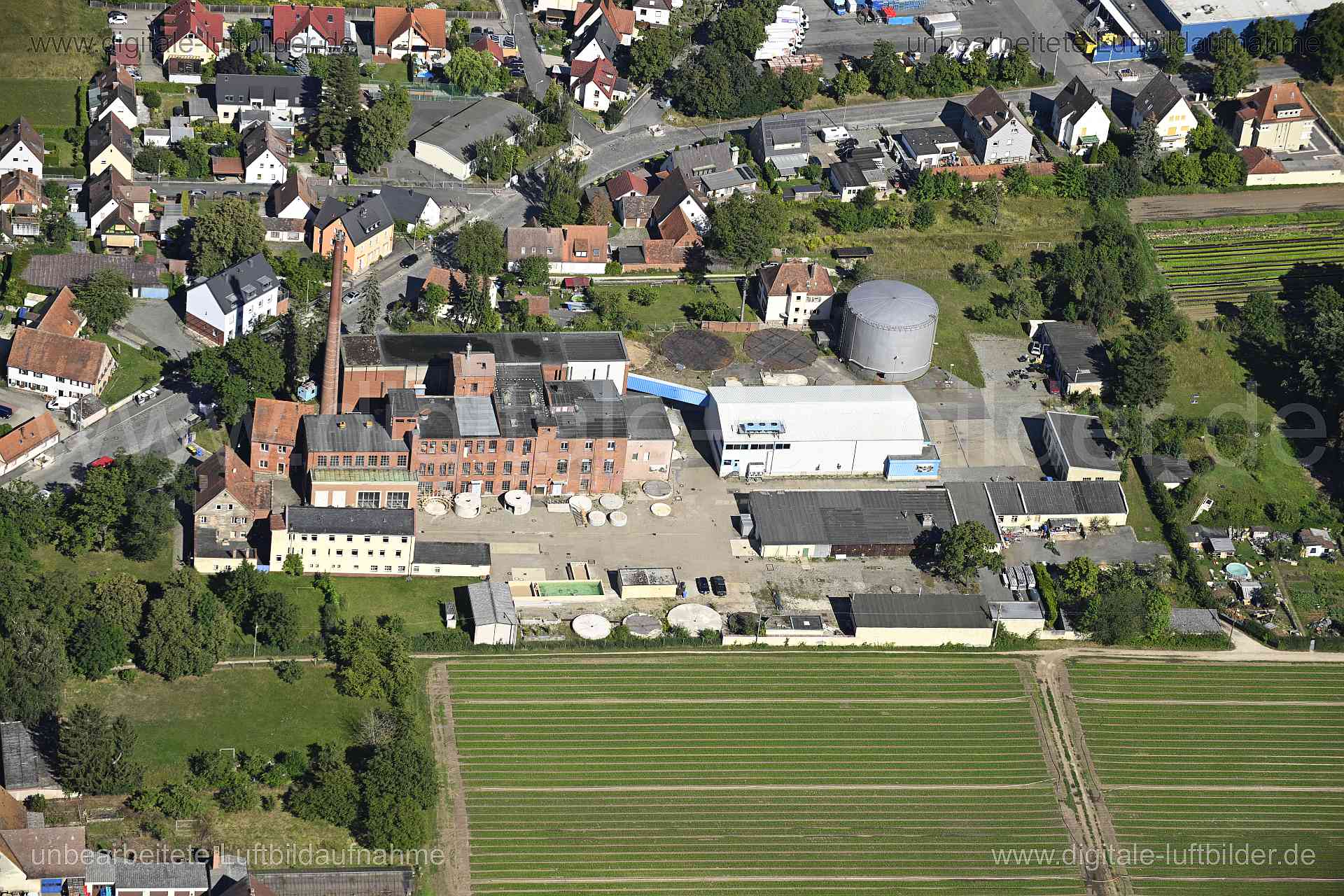 Luftaufnahme ehem. Deutsche Hefewerke (DHW) in Nürnberg | Mittelfranken, Bayern