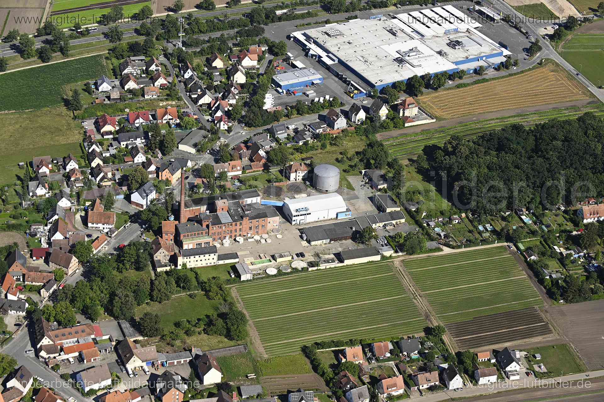 Luftaufnahme ehem. Deutsche Hefewerke (DHW) in Nürnberg | Mittelfranken, Bayern