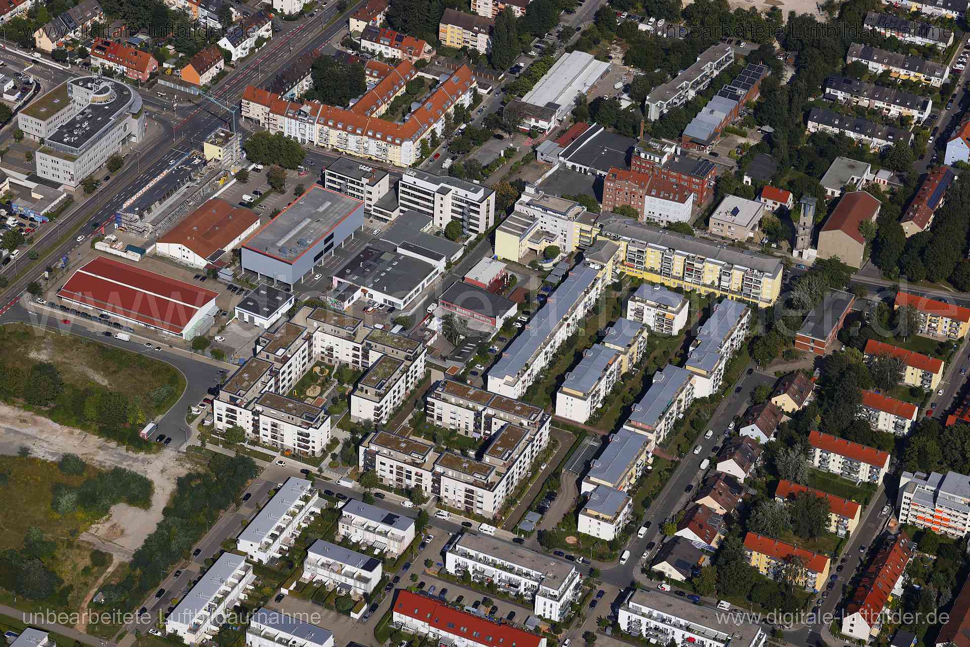 Luftaufnahme ehem. Nordbahnhof in Nürnberg | Mittelfranken, Bayern