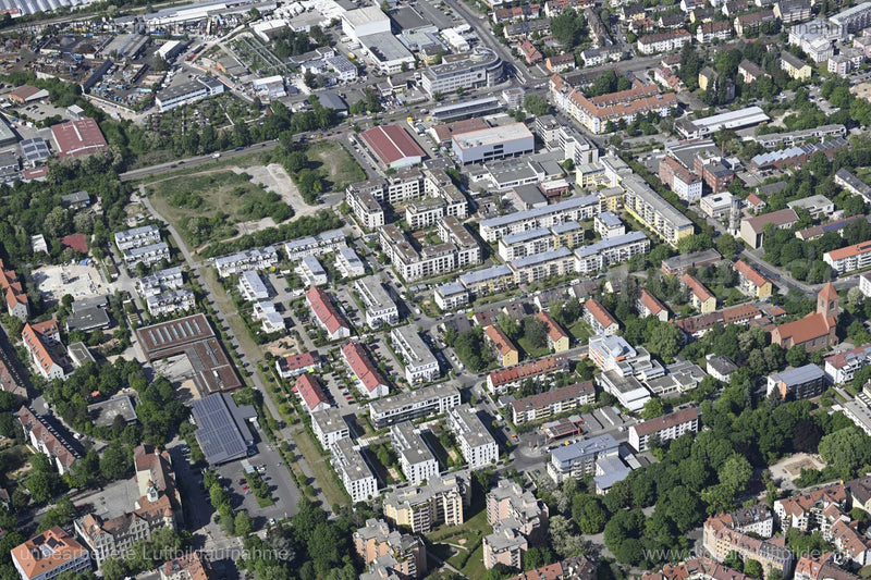 Luftaufnahme ehem. Nordbahnhof in Nürnberg | Mittelfranken, Bayern