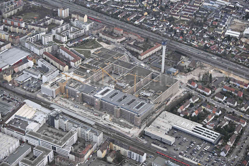 Luftaufnahme ehem. Quelleareal in Nürnberg | Mittelfranken, Bayern