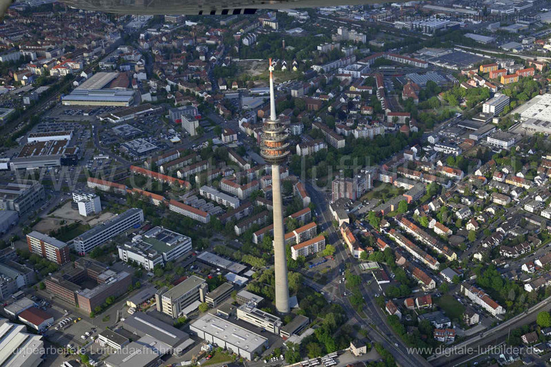 Luftaufnahme Fernsehturm in Nürnberg | Mittelfranken, Bayern