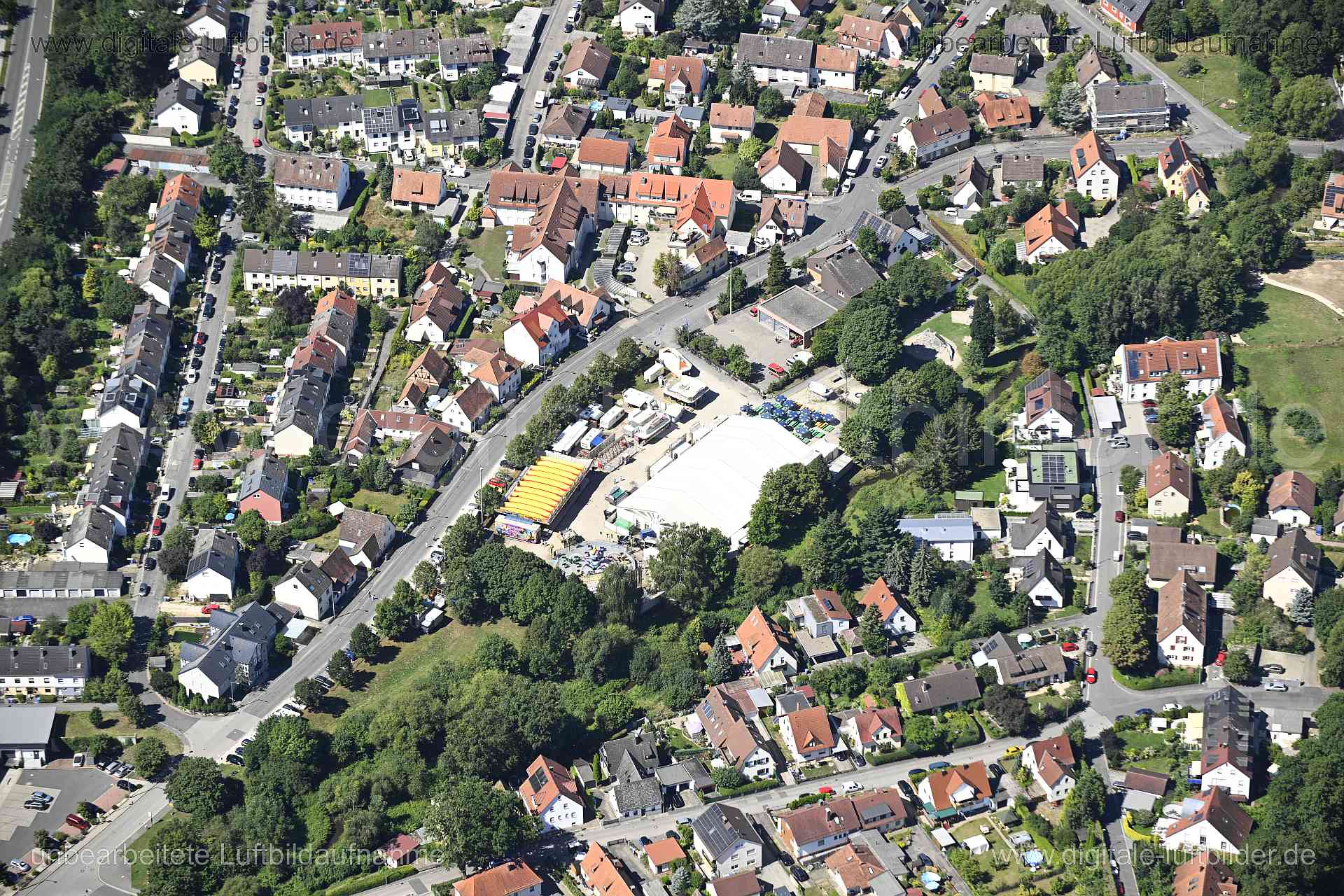 Luftaufnahme Festplatz Großgründlach in Nürnberg | Mittelfranken, Bayern