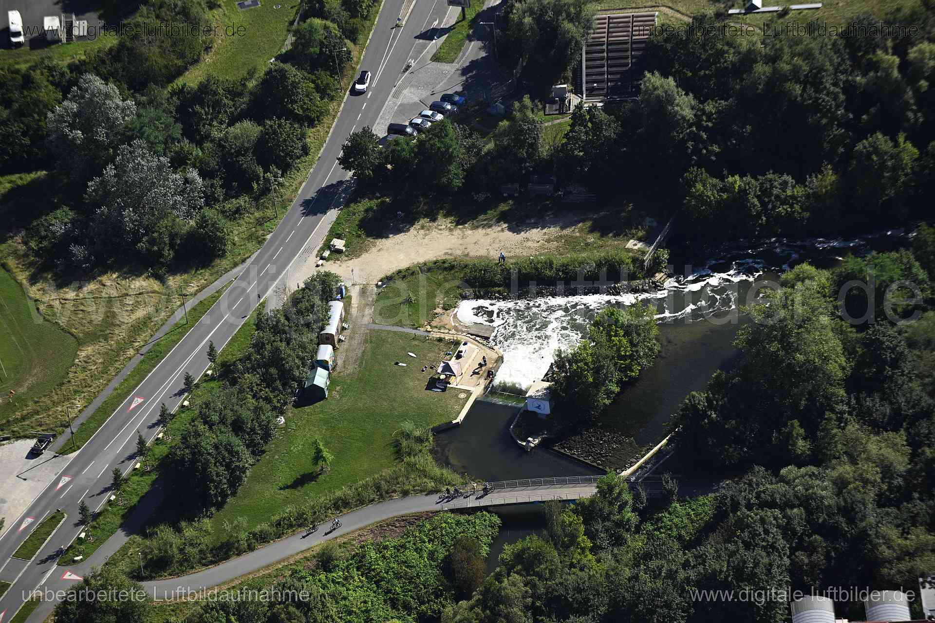 Luftaufnahme Fuchslochwelle in Nürnberg | Mittelfranken, Bayern