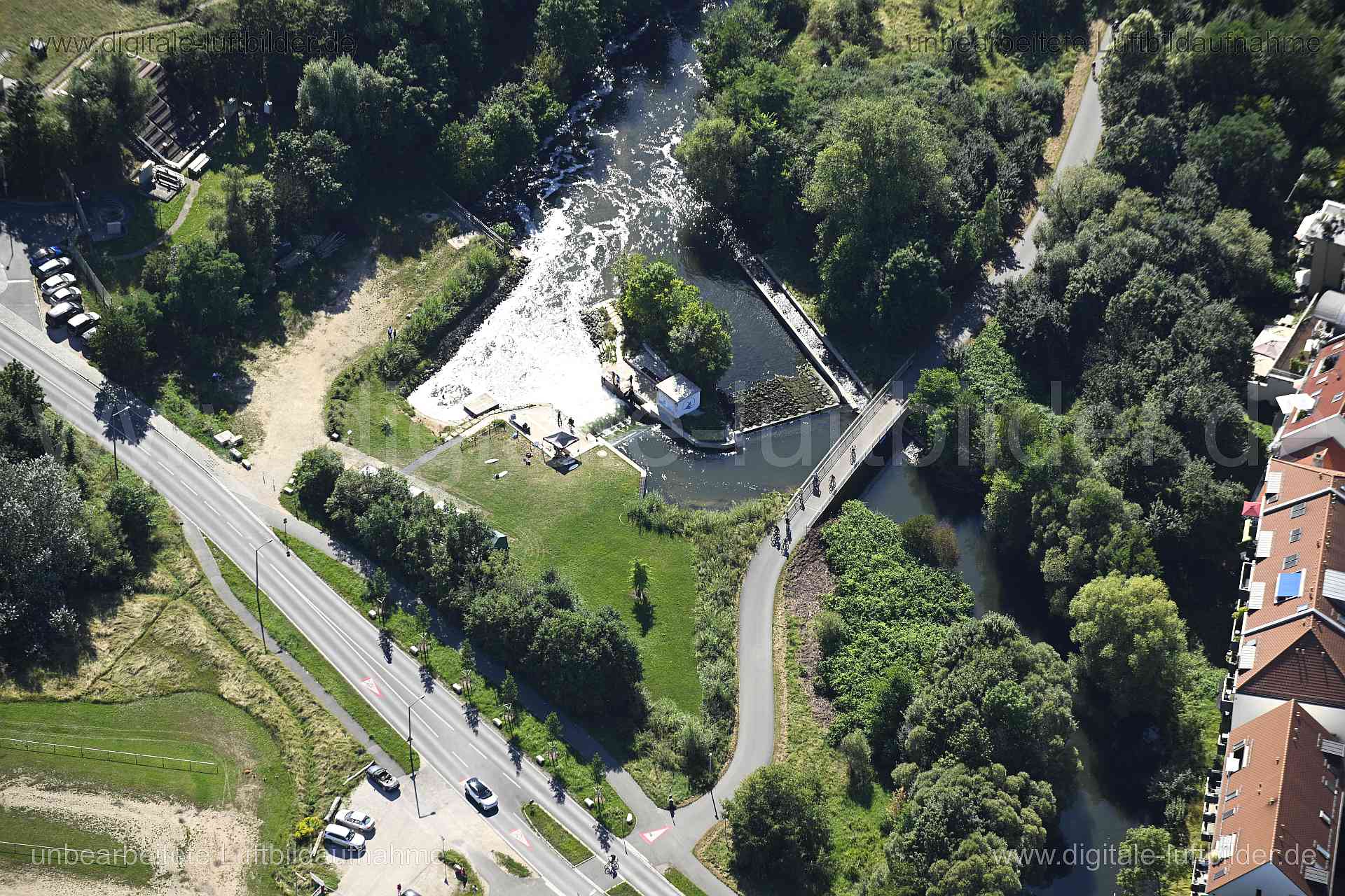 Luftaufnahme Fuchslochwelle in Nürnberg | Mittelfranken, Bayern