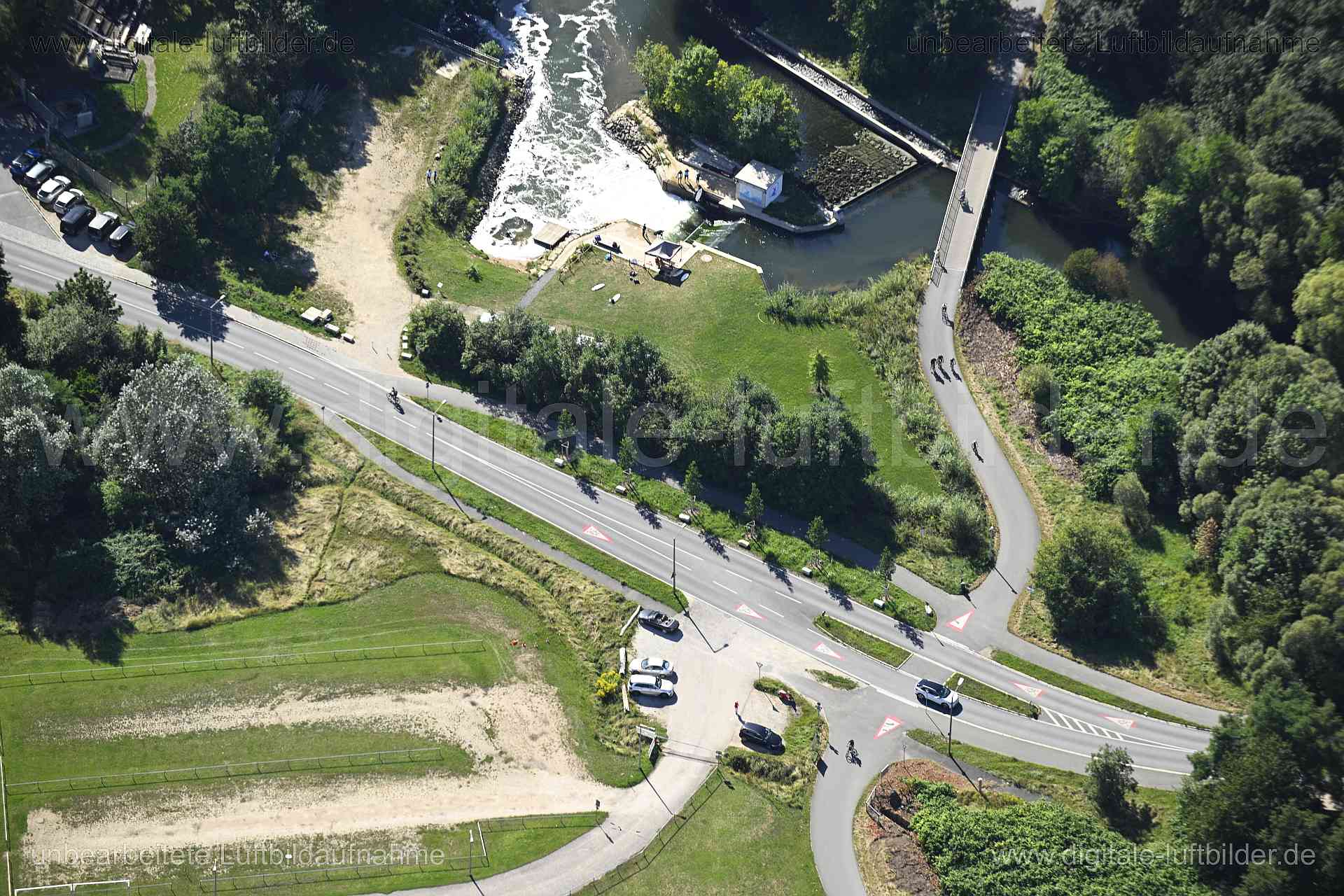 Luftaufnahme Fuchslochwelle in Nürnberg | Mittelfranken, Bayern