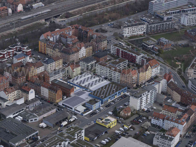 Luftaufnahme Fuggerstraße in Nürnberg | Mittelfranken, Bayern