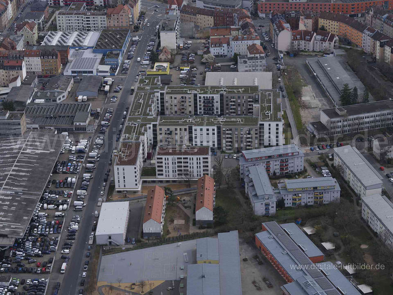 Luftaufnahme Fuggerstraße in Nürnberg | Mittelfranken, Bayern