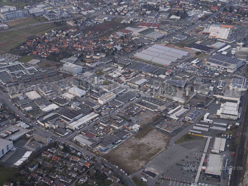 Luftaufnahme Gewerbegebiet in Nürnberg | Mittelfranken, Bayern