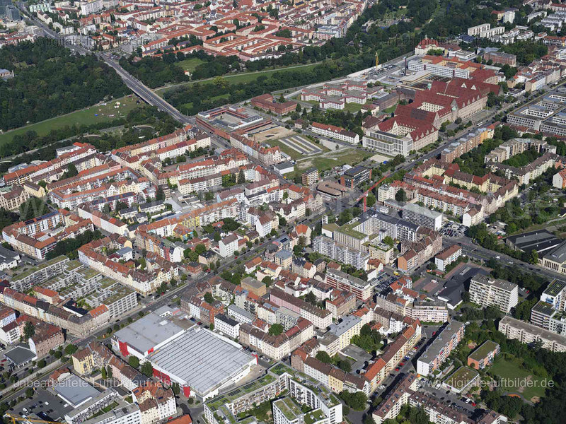 Luftaufnahme Gostenhof in Nürnberg | Mittelfranken, Bayern