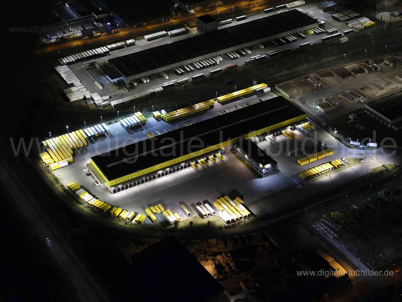 Luftaufnahme Hafen DHL in Nürnberg | Mittelfranken, Bayern