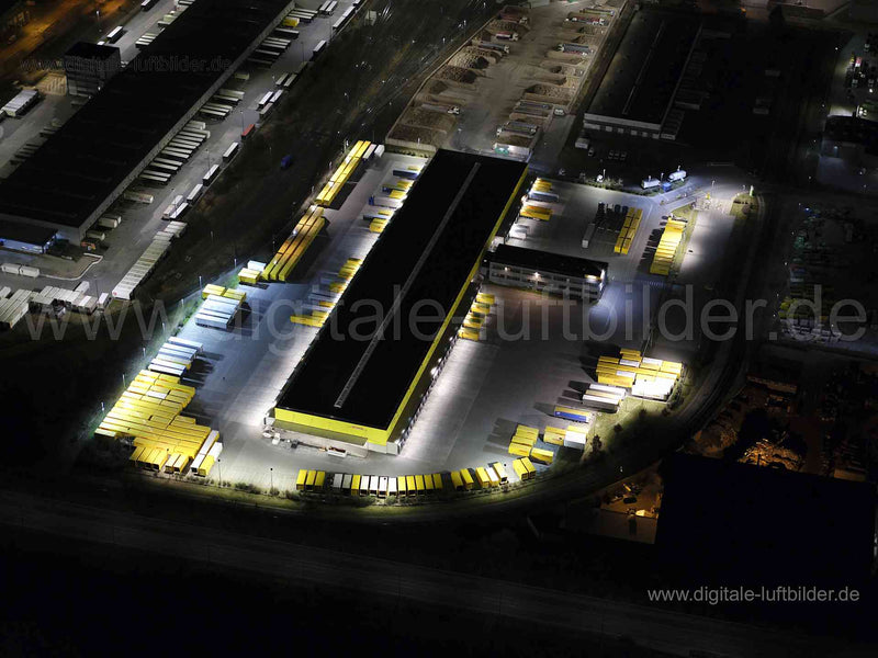Luftaufnahme Hafen DHL in Nürnberg | Mittelfranken, Bayern