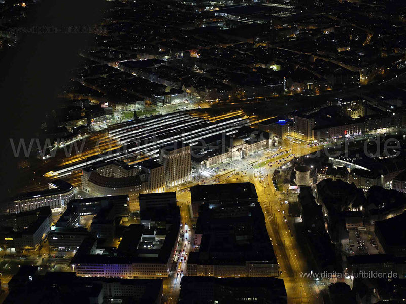 Luftaufnahme Hauptbahnhof in Nürnberg | Mittelfranken, Bayern