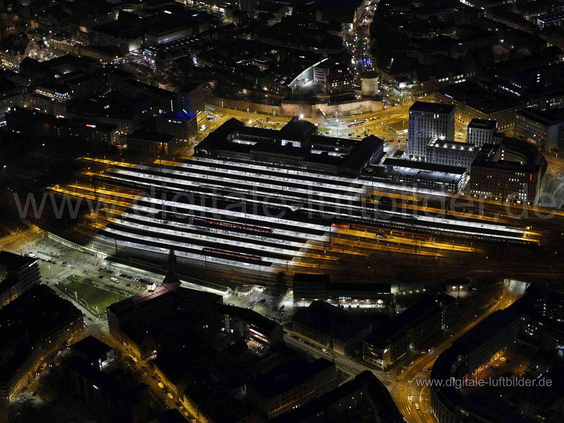 Luftaufnahme Hauptbahnhof in Nürnberg | Mittelfranken, Bayern