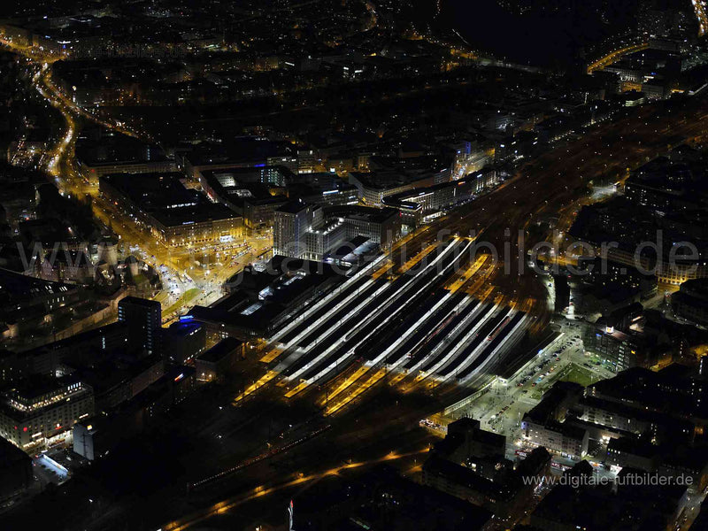 Luftaufnahme Hauptbahnhof in Nürnberg | Mittelfranken, Bayern
